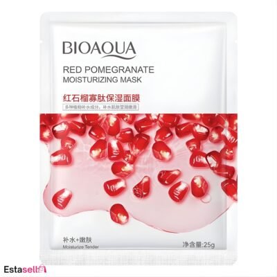 BIOAQUA Red Pomegranate Moisturizing Sheet Mask 25g – Hydrating & Brightening Face Mask