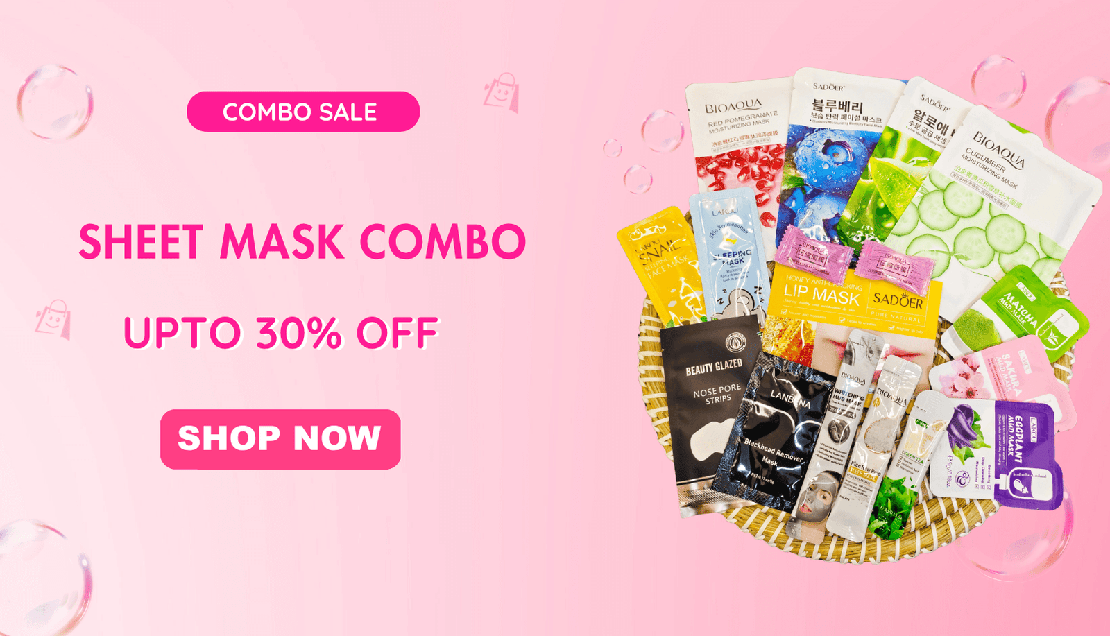 Sheet Mask Combo banner